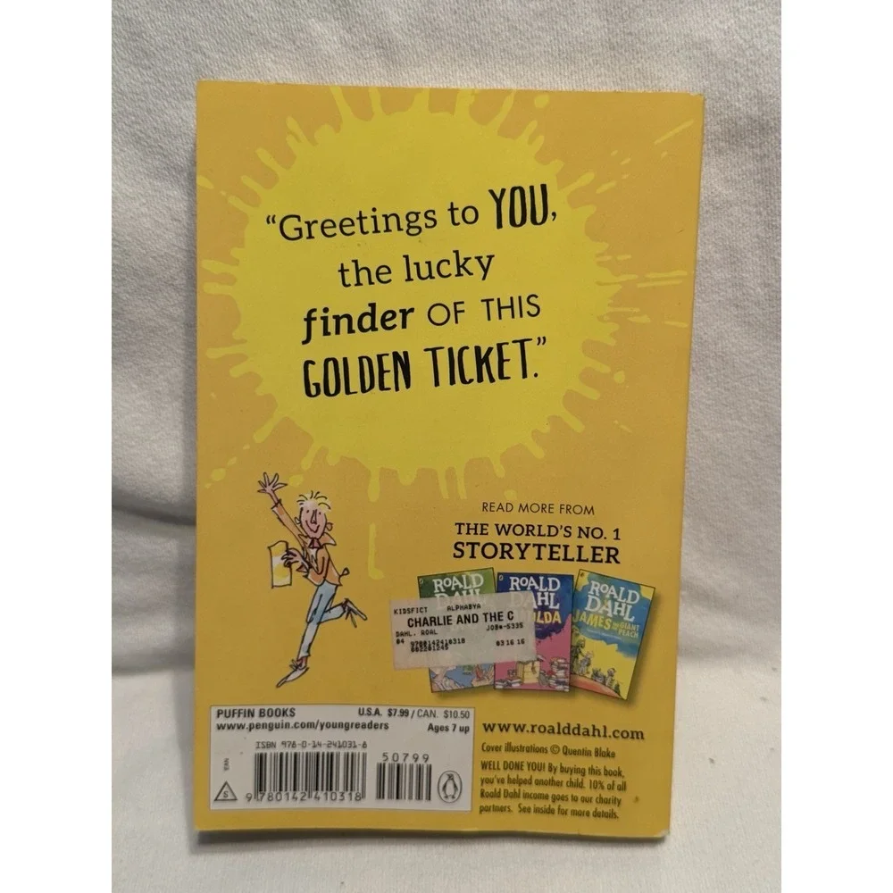 Roald Dahl Charlie and the Chocolate Factory Paperback Quentin Blake Puffin 2013